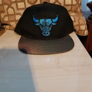 Blue/green/purple/orange Reflective bulls hat